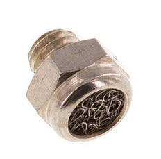 M5 Vernikkeld Messing Compact Pneumatische Geluiddemper 1.4301 Draadgaas [10 Stuks]