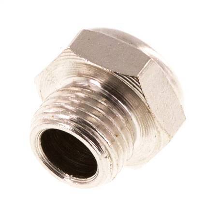 G1/8'' Vernikkeld Messing Compact Pneumatische Geluiddemper 1.4301 Draadgaas [10 Stuks]