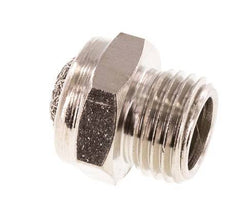 G1/4'' Vernikkeld Messing Compact Pneumatische Geluiddemper 1.4301 Draadgaas [5 Stuks]