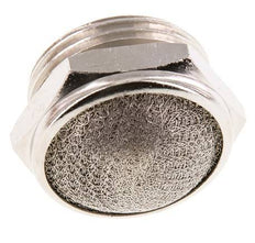 G1'' Vernikkeld Messing Compact Pneumatische Geluiddemper 1.4301 Draadgaas