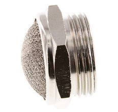 G1'' Vernikkeld Messing Compact Pneumatische Geluiddemper 1.4301 Draadgaas