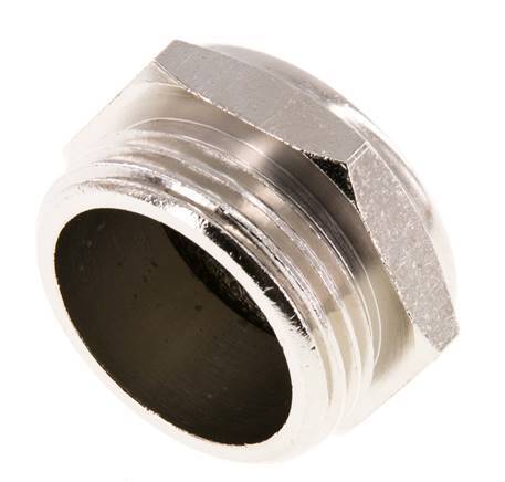 G1'' Vernikkeld Messing Compact Pneumatische Geluiddemper 1.4301 Draadgaas