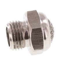G1/8'' Stainless Steel Compact Pneumatic Muffler 1.4301 Wire Mesh