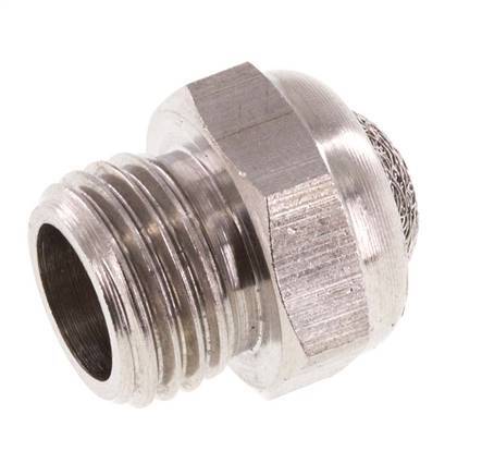 G1/4'' Roestvrijstalen Compacte Pneumatische Geluiddemper 1.4301 Mesh