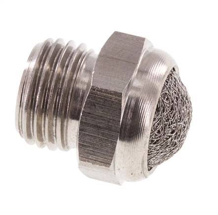 G1/4'' Roestvrijstalen Compacte Pneumatische Geluiddemper 1.4301 Mesh