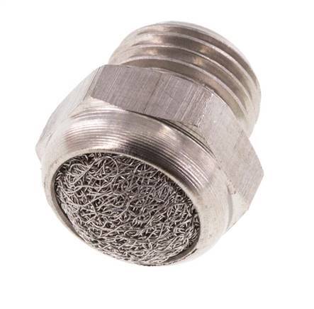 G1/4'' Roestvrijstalen Compacte Pneumatische Geluiddemper 1.4301 Mesh