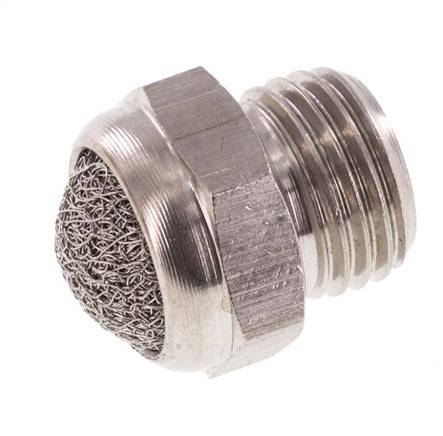 G1/4'' Roestvrijstalen Compacte Pneumatische Geluiddemper 1.4301 Mesh