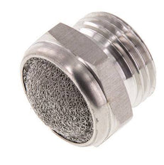 G1/2'' Stainless Steel Compact Pneumatic Muffler 1.4301 Wire Mesh