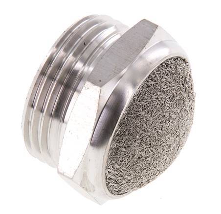 G1'' Roestvrijstalen Compacte Pneumatische Geluiddemper 1.4301 Draadgaas