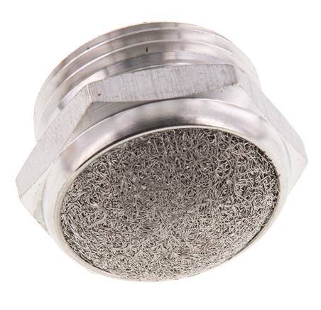 G1'' Roestvrijstalen Compacte Pneumatische Geluiddemper 1.4301 Draadgaas