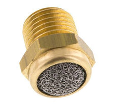 NPT 1/4'' Messing Compacte Pneumatische Geluiddemper 1.4301 Draadgaas [5 Stuks]
