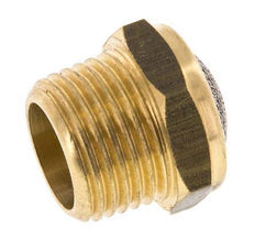 NPT 1/2'' Messing Compacte Pneumatische Geluiddemper 1.4301 Draadgaas [2 Stuks]