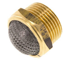 NPT 1'' Messing Compacte Pneumatische Geluiddemper 1.4301 Draadgaas