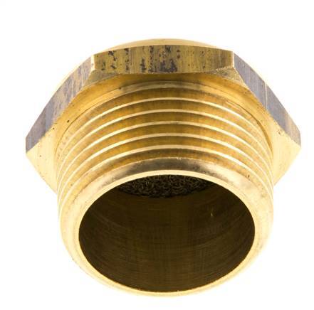 NPT 1'' Messing Compacte Pneumatische Geluiddemper 1.4301 Draadgaas