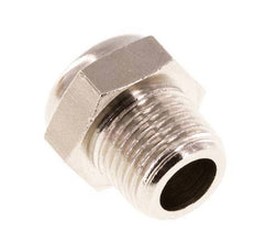 NPT 1/8'' Nickel-Plated Brass Compact Pneumatic Muffler 1.4301 Wire Mesh [5 Pieces]