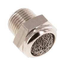 NPT 1/8'' Vernikkeld Messing Compact Pneumatische Geluiddemper 1.4301 Draadgaas [5 Stuks]