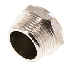 NPT 3/4'' Nickel-Plated Brass Compact Pneumatic Muffler 1.4301 Wire Mesh