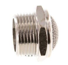 NPT 3/4'' Vernikkeld Messing Compact Pneumatische Geluiddemper 1.4301 Draadgaas