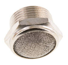 NPT 3/4'' Vernikkeld Messing Compact Pneumatische Geluiddemper 1.4301 Draadgaas