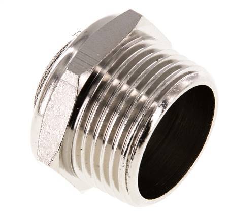 NPT 1'' Vernikkeld Messing Compact Pneumatische Geluiddemper 1.4301 Draadgaas