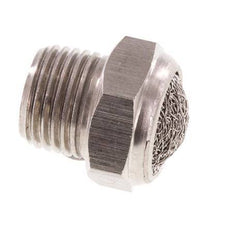NPT 1/8'' Roestvrijstalen Compacte Pneumatische Geluiddemper 1.4301 Draadgaas