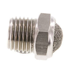NPT 1/4'' Roestvrijstalen Compacte Pneumatische Geluiddemper 1.4301 Draadgaas