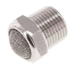 NPT 1/2'' Roestvrijstalen Compacte Pneumatische Geluiddemper 1.4301 Draadgaas