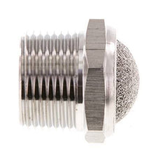 NPT 3/4'' Roestvrijstalen Compacte Pneumatische Geluiddemper 1.4301 Draadgaas