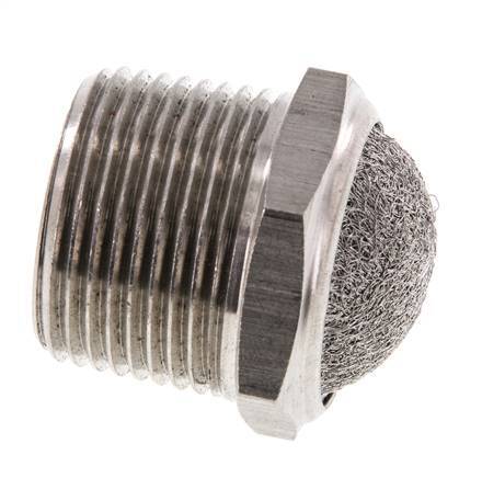 NPT 1'' Roestvrijstalen Compacte Pneumatische Geluiddemper 1.4301 Draadgaas