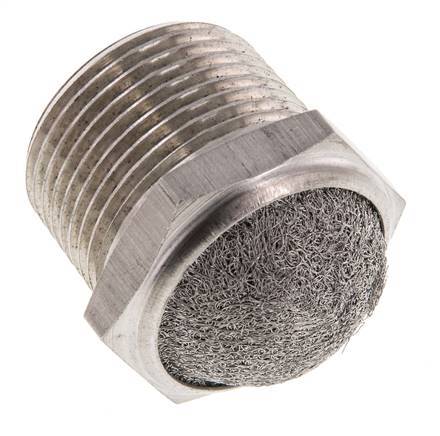 NPT 1'' Roestvrijstalen Compacte Pneumatische Geluiddemper 1.4301 Draadgaas