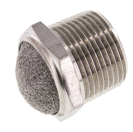 NPT 1'' Roestvrijstalen Compacte Pneumatische Geluiddemper 1.4301 Draadgaas