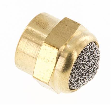 G1/8'' Binnendraad Messing Compacte Pneumatische Geluiddemper [2 Stuks]