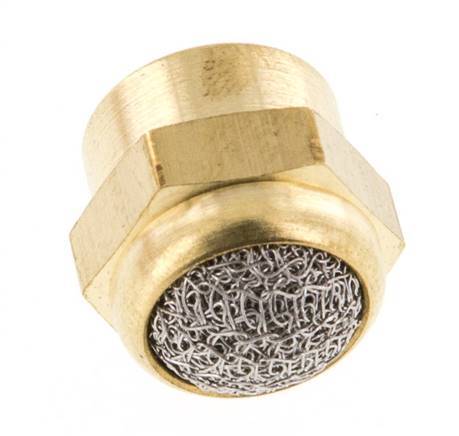 G1/8'' Binnendraad Messing Compacte Pneumatische Geluiddemper [2 Stuks]