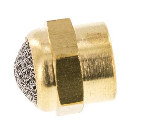 G1/8'' Binnendraad Messing Compacte Pneumatische Geluiddemper [2 Stuks]