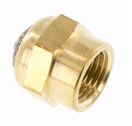 G1/8'' Binnendraad Messing Compacte Pneumatische Geluiddemper [2 Stuks]