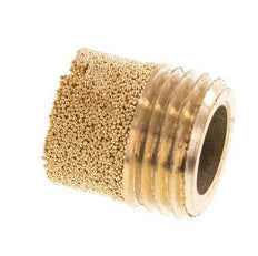 G1/4'' Sintered Bronze Compact Cylindrical Pneumatic Muffler [2 Pieces]