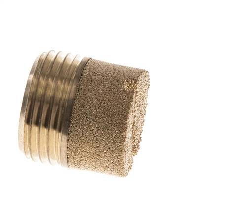 G3/8'' Gesinterd Brons Compact Cilindrisch Pneumatisch Geluiddemper [2 Stuks]