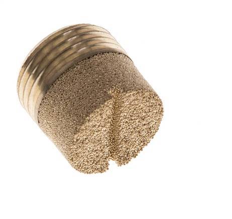 G3/8'' Gesinterd Brons Compact Cilindrisch Pneumatisch Geluiddemper [2 Stuks]