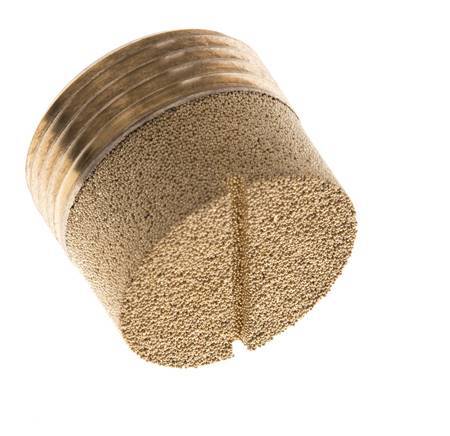 G3/4'' Gesinterd Brons Compact Cilindrisch Pneumatisch Geluiddemper