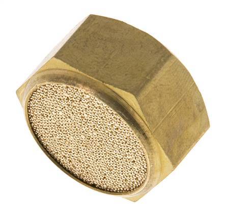 G1/2'' Sintered Bronze Compact Female Threaded Pneumatic Muffler