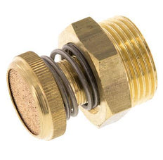 G1'' Messing Smoorgeluiddemper Met Geribbelde Schroef