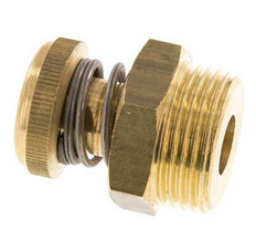 G1'' Messing Smoorgeluiddemper Met Geribbelde Schroef