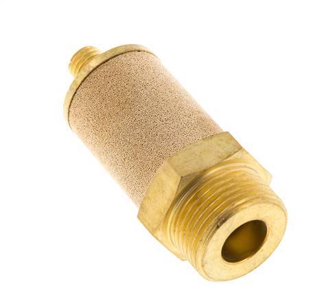 G3/4'' Messing Smoorgeluiddemper Met Borgmoer