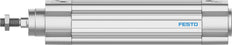 Festo Cilinder 32mm Boring 100mm Slag ISO 15552 Dubbelwerkend - 3656519