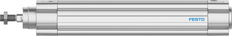 Festo Cilinder 32mm Boring 160mm Slag ISO 15552 Dubbelwerkend - 3659385