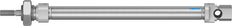 Festo Cilinder 12mm Boring 125mm Slag ISO 6432 Dubbelwerkend - 19195
