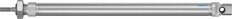 Festo Cilinder 16mm Boring 200mm Slag ISO 6432 Dubbelwerkend - 19235