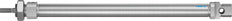 Festo Cilinder 20mm Boring 250mm Slag ISO 6432 Dubbelwerkend - 19243