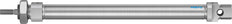 Festo Cilinder 20mm Boring 200mm Slag ISO 6432 Dubbelwerkend - 559278