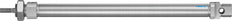 Festo Cylinder 20mm Bore 250mm Stroke ISO 6432 Double Acting - 19216
